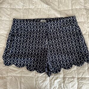 Crown & Ivy Navy Women Shorts